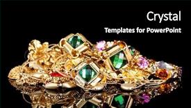  Presentation with black gold - Beautiful theme featuring various gold jewellery on black backdrop and a black colored foreground