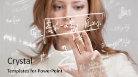  Presentation with math trigonometry - Presentation design consisting of various high school math background and a soft green colored foreground