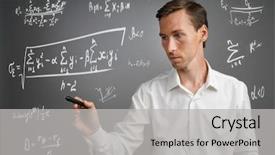  Presentation with math science - Cool new PPT layouts with various high school math backdrop and a light gray colored foreground