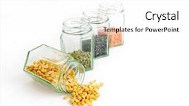 Presentation with lentils - Slide deck consisting of various lentils and pulses background and a  colored foreground
