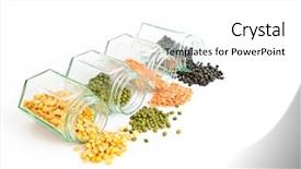  Presentation with lentils - Audience pleasing PPT layouts consisting of various lentils and pulses on a white background backdrop and a white colored foreground