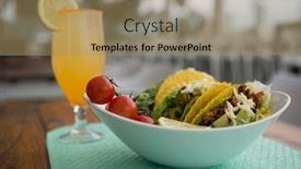  Presentation with mexican food - Amazing presentation design having various-mexican-food-on-wooden backdrop and a coral colored foreground