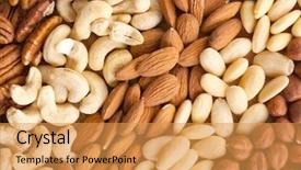  Presentation with nut - Audience pleasing slides consisting of various nuts on background backdrop and a yellow colored foreground
