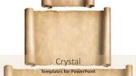  Presentation with old paper - Cool new theme with various old paper scrolls set isolated on white backdrop and a lemonade colored foreground