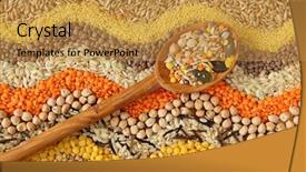 Presentation with seeds - Slides having various seeds and grains close background and a gold colored foreground