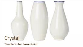  Presentation with porcelain - Colorful presentation theme enhanced with various shapes on white backdrop and a cream colored foreground