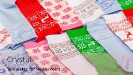  Presentation with socks - Slide set with various-socks-with-nordic-geometric background and a lemonade colored foreground