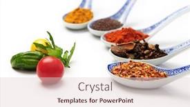  Presentation with spices - Cool new slide deck with various-spices-against-a-white backdrop and a lemonade colored foreground