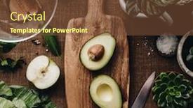  Presentation with vegan food - Beautiful presentation theme featuring various-succulent-plants-and-fresh backdrop and a tawny brown colored foreground