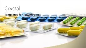 Presentation with drug resistance - Presentation design having various-tablets-pills-and-vitamins background and a white colored foreground