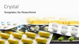  Presentation with drug resistance - Audience pleasing theme consisting of various-tablets-pills-and-vitamins backdrop and a white colored foreground
