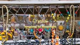  Presentation with egyptian - Colorful presentation theme enhanced with various-traditional-egyptian-souvenirs backdrop and a tawny brown colored foreground