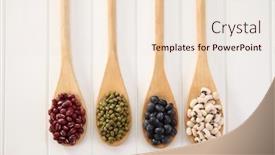  Presentation with beans - PPT theme consisting of various-type-of-beans and a  colored foreground