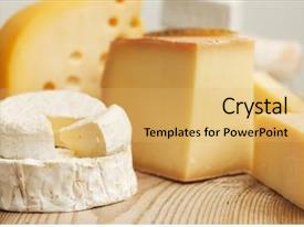 Various Types Of Cheese Composition PPT template 10 | CrystalGraphics