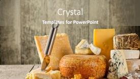  Presentation with cheese - Theme enhanced with various-types-of-cheese-placed background and a coral colored foreground