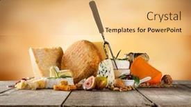  Presentation with cheese - Colorful theme enhanced with various-types-of-cheese-placed backdrop and a yellow colored foreground