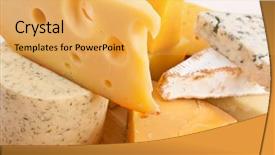  Presentation with all types of cancer - Audience pleasing slides consisting of various types of cheese backdrop and a yellow colored foreground