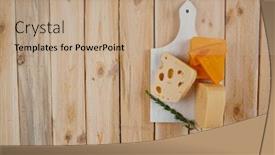  Presentation with cheddar - Presentation theme with various types of fresh raw aged delicatessen cheese on white plate over light wooden table cheddar edam swiss background and a coral colored foreground