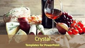  Presentation with italian food - Audience pleasing PPT layouts consisting of various types of italian food backdrop and a coral colored foreground