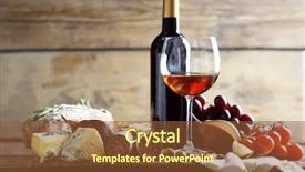  Presentation with italian food - Theme enhanced with various types of italian background and a tawny brown colored foreground