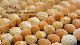  Presentation with snacks - Slide set with various typical brazilian small savory background and a yellow colored foreground