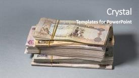  Presentation with uae - Amazing theme having various uae dirham currency notes backdrop and a gray colored foreground