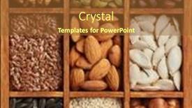  Presentation with dried food - Amazing presentation design having various-varieties-of-nuts backdrop and a tawny brown colored foreground