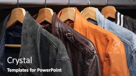  Presentation with jeans - Theme featuring various-vintage-suede-leather background and a dark gray colored foreground