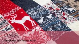  Presentation with deer - Slide set enhanced with various-warm-seasonal-christmas-jumpers background and a coral colored foreground