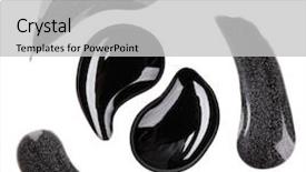  Presentation with enamel - Slides with varnish - black and silver nail polish background and a light gray colored foreground