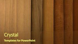  Presentation with wood panel - Audience pleasing presentation consisting of varnish - brown stained wood panel samples backdrop and a tawny brown colored foreground