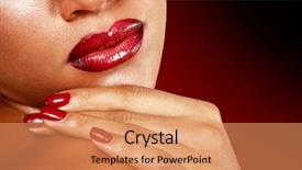  Presentation with indian woman bridal face - Cool new presentation with varnish - young woman face detail closeup backdrop and a coral colored foreground