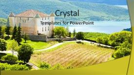  Presentation with maroon bells and maroon lake - Beautiful presentation theme featuring vars - chateau in aiguines and st backdrop and a light blue colored foreground