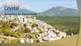  Presentation with fire department drone - PPT theme having vars - trigance var department provence france background and a  colored foreground