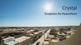  Presentation with desert - Colorful PPT layouts enhanced with varzaneh in isfahan province iran backdrop and a light blue colored foreground