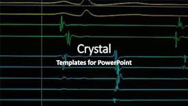  Presentation with heart device - Presentation theme consisting of vascular surgery - heart cardiodiagram tracing on monitor background and a black colored foreground