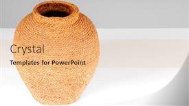  Presentation with rope - Amazing presentation having vase-with-rope-texture backdrop and a coral colored foreground