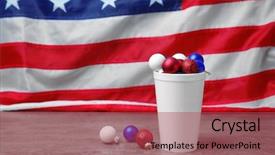  Presentation with christmas balls disco ball - Amazing presentation having vase with small christmas balls backdrop and a red colored foreground