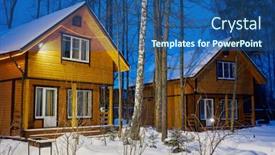  Presentation with four seasons - Cool new theme with vasilyevskoye-moscow-region-russia-feb backdrop and a ocean colored foreground