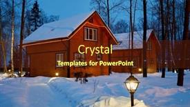  Presentation with four seasons - Cool new PPT theme with vasilyevskoye-moscow-region-russia-feb backdrop and a tawny brown colored foreground