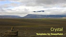  Presentation with tundra - PPT theme enhanced with vast-barren-tundra-landscape background and a tawny brown colored foreground
