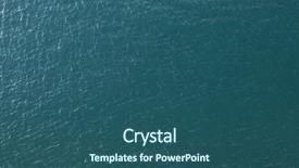  Presentation with ocean waves - Presentation theme enhanced with vast blue ocean background background and a ocean colored foreground