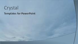  Presentation with sky - Presentation theme consisting of vast-open-cloudy-sky-overcast and a light blue colored foreground
