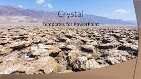  Presentation with death - Colorful presentation theme enhanced with vast-salt-desert-of-devil backdrop and a light blue colored foreground