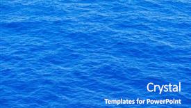  Presentation with blue waves - Slide deck having vastu - vast blue ocean background background and a cobalt blue colored foreground