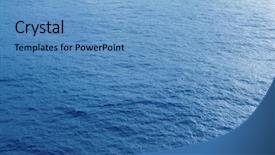  Presentation with ocean waves - Audience pleasing PPT theme consisting of vastu - vast blue ocean background backdrop and a teal colored foreground