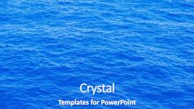  Presentation with ocean waves - Amazing PPT theme having vastu - vast blue ocean background backdrop and a cobalt blue colored foreground