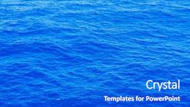  Presentation with blue waves - PPT layouts with vastu - vast blue ocean background background and a cobalt blue colored foreground