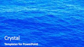  Presentation with blue waves - PPT theme featuring vastu - vast blue ocean background background and a dark gray colored foreground