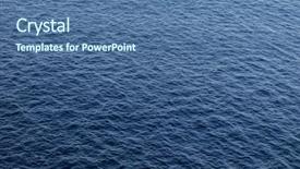  Presentation with blue waves - Audience pleasing PPT theme consisting of vastu - vast blue ocean background backdrop and a ocean colored foreground